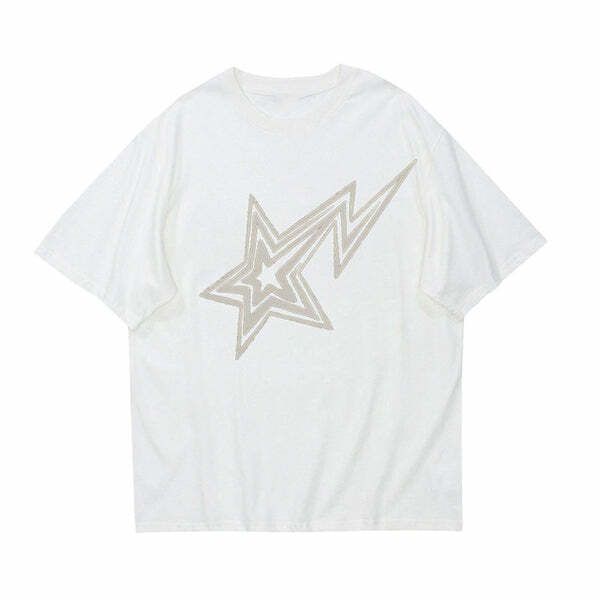 Superstar Behavior Y2K Graphic T-Shirt for Trendy Aesthetic Outfits