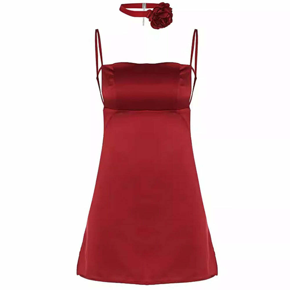 Sweet Attitude Y2K Aesthetic Sleek Back Strappy Dress for Cute Outfits