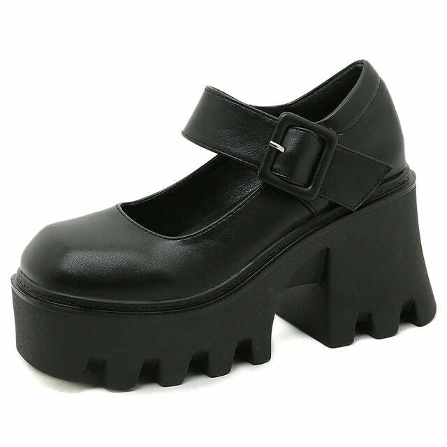 Trendy Platform Mary Janes for Y2K Aesthetic & Grunge Style Lovers