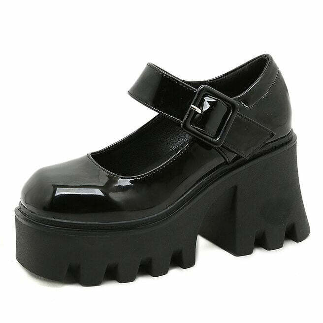 Trendy Platform Mary Janes for Y2K Aesthetic & Grunge Style Lovers