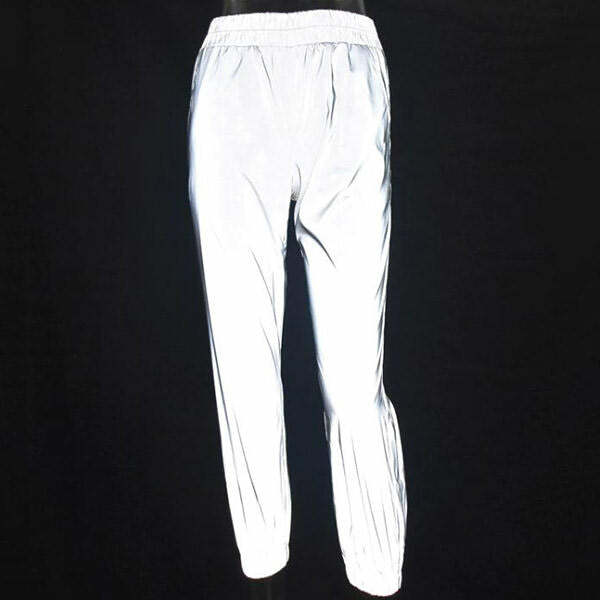 Trendy Reflective Sweat Pants for Y2K Aesthetic and Comfy Style