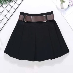 Trendy Utility Belted Mini Skirt for Y2K Aesthetic & Grunge Style