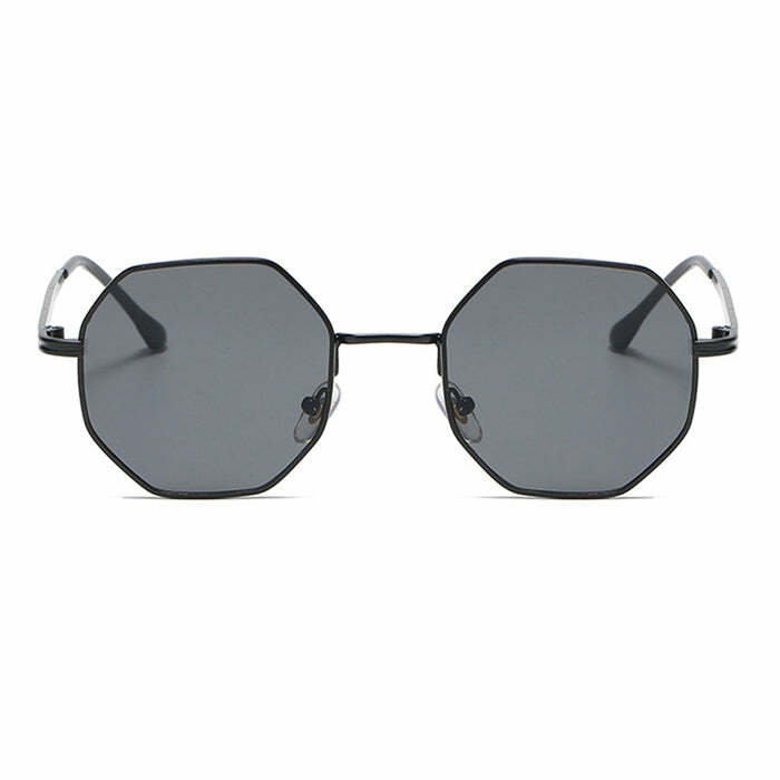 Trendy Y2K Metal Sunglasses for Coquette and Grunge Aesthetic Looks