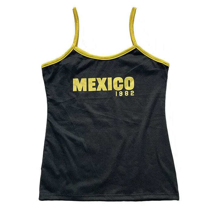 Trendy Y2K Mexico Tank Top for Coquette Aesthetic & Grunge Style