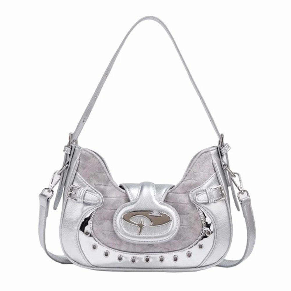 Trendy Y2K Mini Shoulder Bag for Coquette and Grunge Aesthetic Lovers