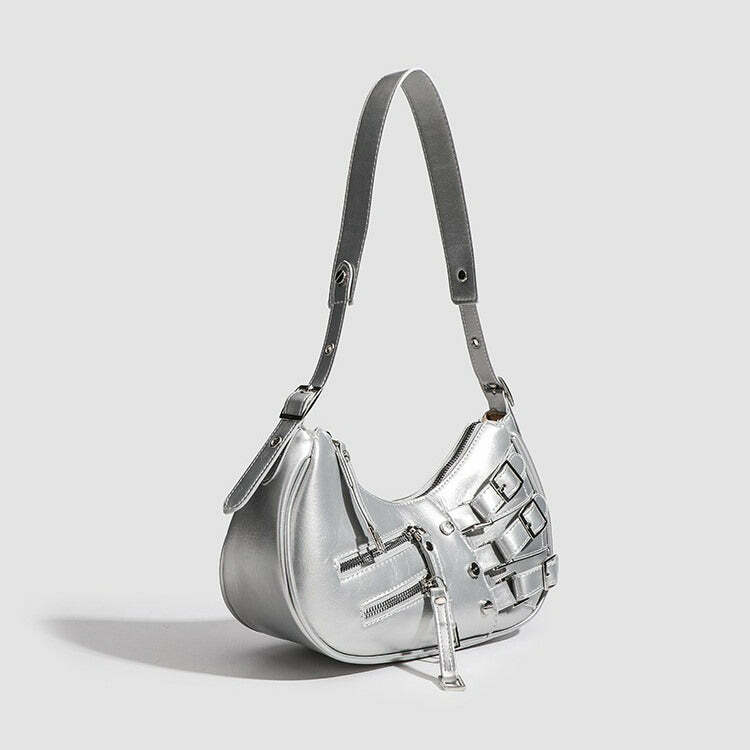 Trendy Y2K Shoulder Bag for Coquette Aesthetic & Grunge Style Lovers