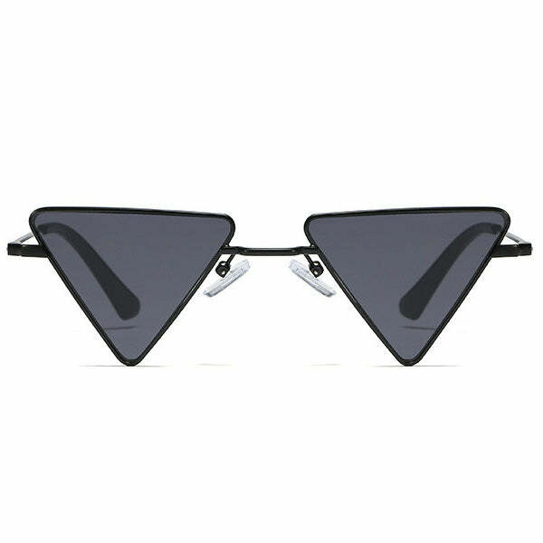 Trendy Y2K Triangle Sunglasses for Coquette and Grunge Aesthetic Looks