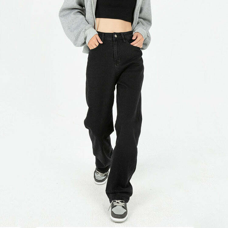 Trendy Y2K Wide Leg Jeans for a Chic Grunge or Coquette Aesthetic