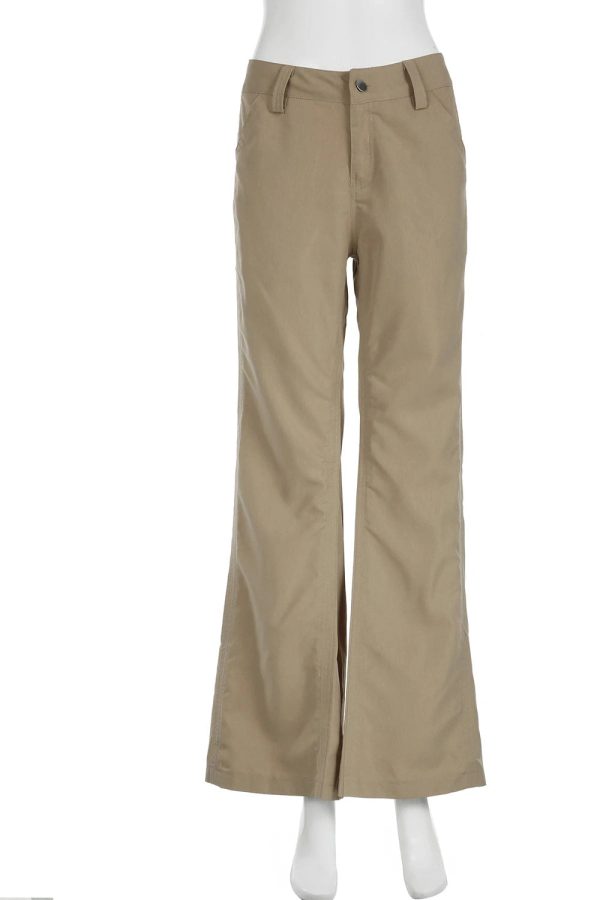 Trendy Y2K Wide-Leg Utility Cargo Pants for Grunge and Coquette Aesthetic