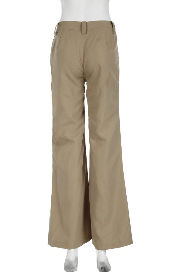 Trendy Y2K Wide-Leg Utility Cargo Pants for Grunge and Coquette Aesthetic