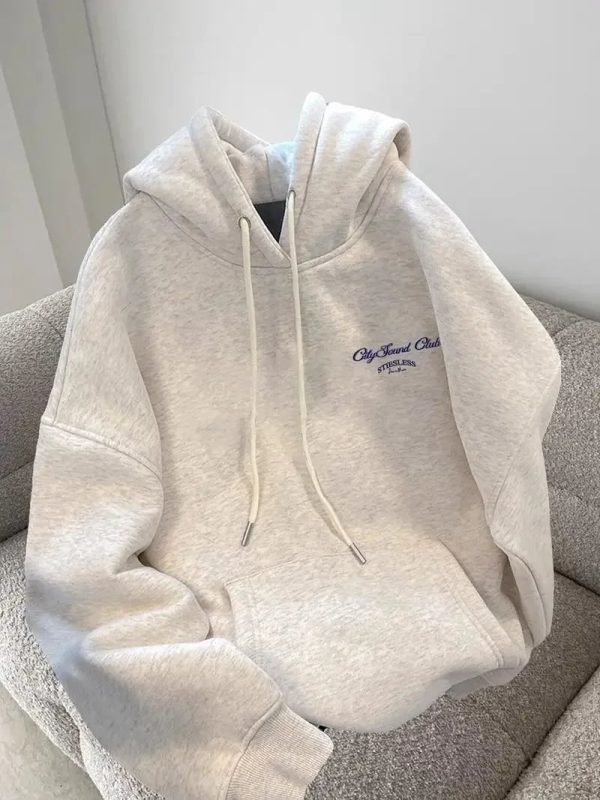 Urban Script Graphic Hoodie - Y2K Aesthetic Comfy Streetwear Essential