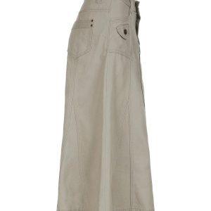 Utility Cargo Maxi Skirt: Y2K Aesthetic Meets Grunge Style Chic