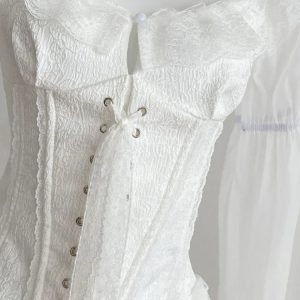 Victorian Romance Lace Corset Dress - Y2K Aesthetic & Coquette Style