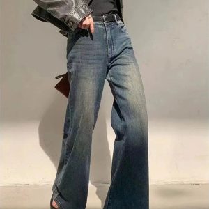 Vintage Horizon Flare Jeans - Y2K Aesthetic with a Grunge Twist