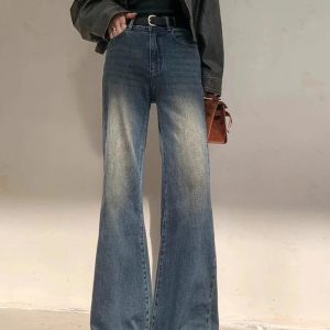 Vintage Horizon Flare Jeans - Y2K Aesthetic with a Grunge Twist