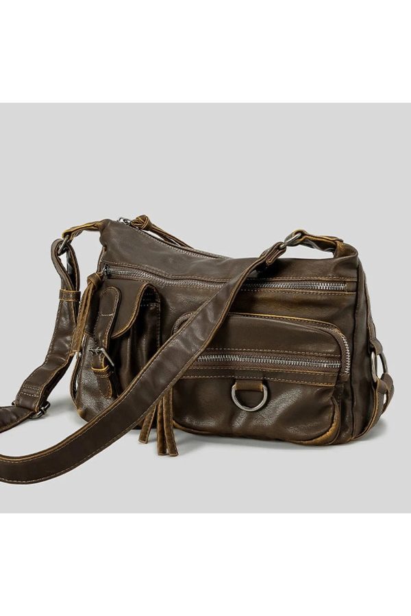 Wanderer Multi-Pocket Sling Bag for Y2K Fashion & Coquette Aesthetic