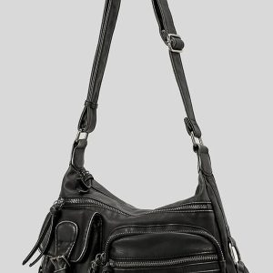 Wanderer Multi-Pocket Sling Bag for Y2K Fashion & Coquette Aesthetic