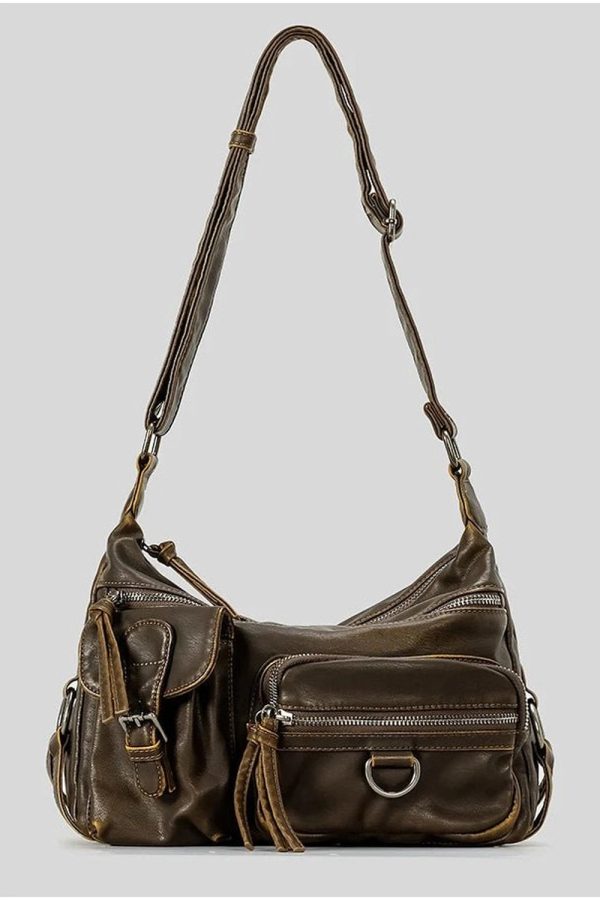 Wanderer Multi-Pocket Sling Bag for Y2K Fashion & Coquette Aesthetic