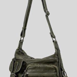 Wanderer Multi-Pocket Sling Bag for Y2K Fashion & Coquette Aesthetic