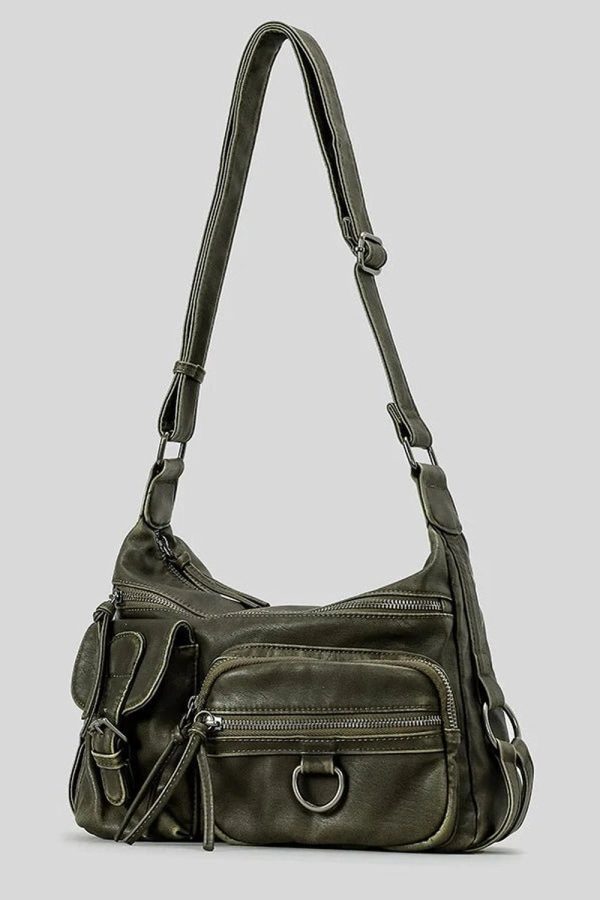 Wanderer Multi-Pocket Sling Bag for Y2K Fashion & Coquette Aesthetic