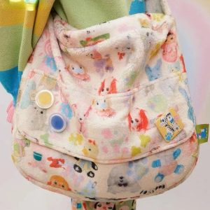 Whimsical Wonderland Plush Bag - Y2K Aesthetic Cute Accessory for All