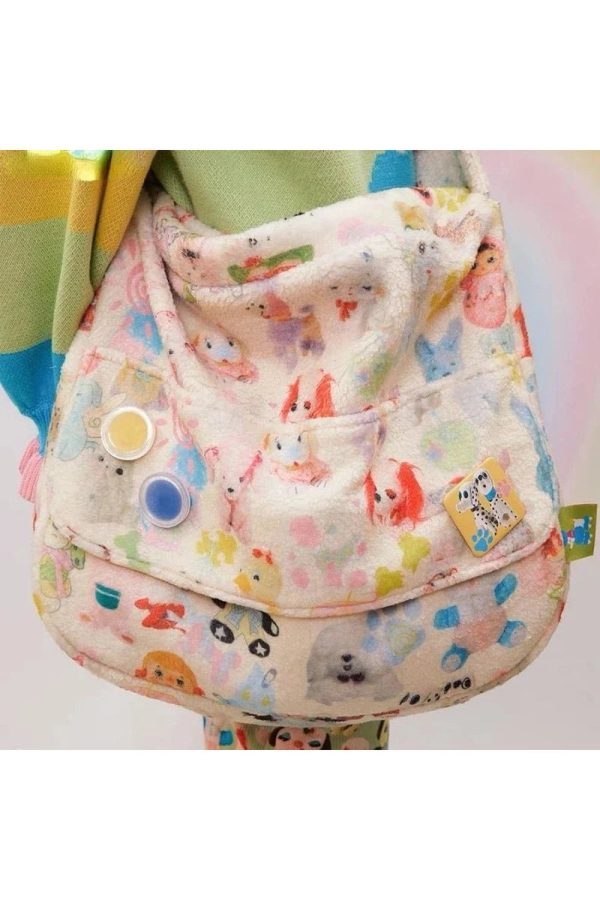 Whimsical Wonderland Plush Bag - Y2K Aesthetic Cute Accessory for All