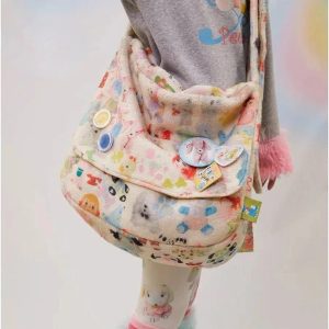 Whimsical Wonderland Plush Bag - Y2K Aesthetic Cute Accessory for All