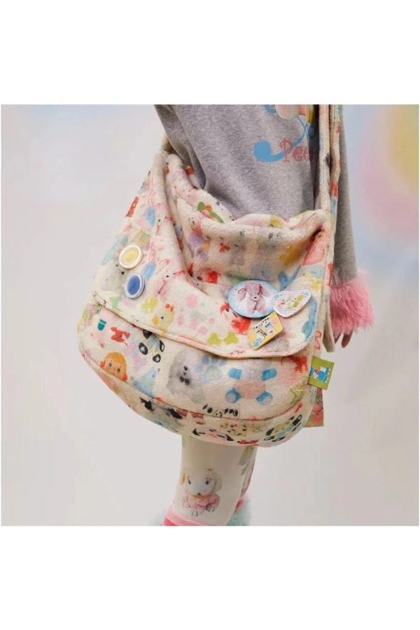 Whimsical Wonderland Plush Bag - Y2K Aesthetic Cute Accessory for All