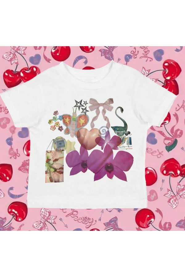 Whimsical Wonderland Y2K Aesthetic Top for Cute and Comfy Outfits