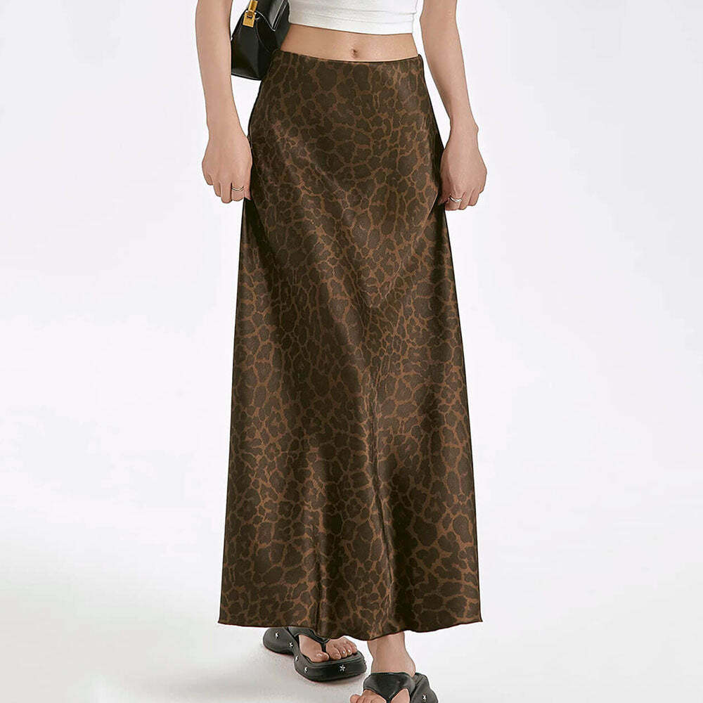 Wild Thing Leopard Cargo Skirt - Y2K Fashion with Grunge Aesthetic Vibes