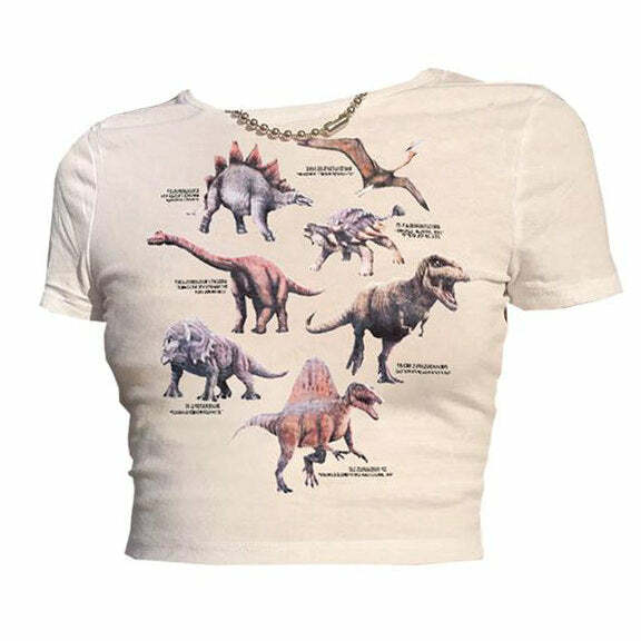 Y2K Aesthetic Age of Reptiles Tee - Cute Grunge Style Graphic Top