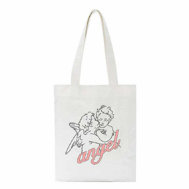 Y2K Aesthetic Angel Shoulder Bag - Cute & Stylish for Every Outfit