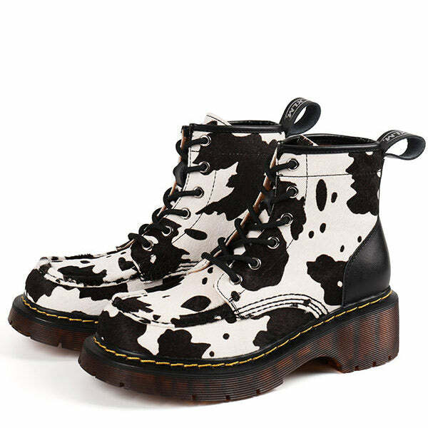 Y2K Aesthetic Animal Behavior Boots for Grunge and Coquette Styles