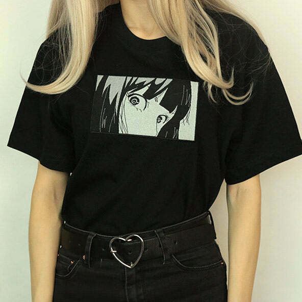 Y2K Aesthetic Anime T-Shirt - Cute Graphic Tee for Trendy Outfits