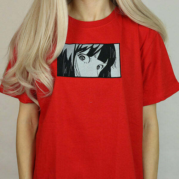 Y2K Aesthetic Anime T-Shirt in Size S - Cute & Comfy Graphic Tee