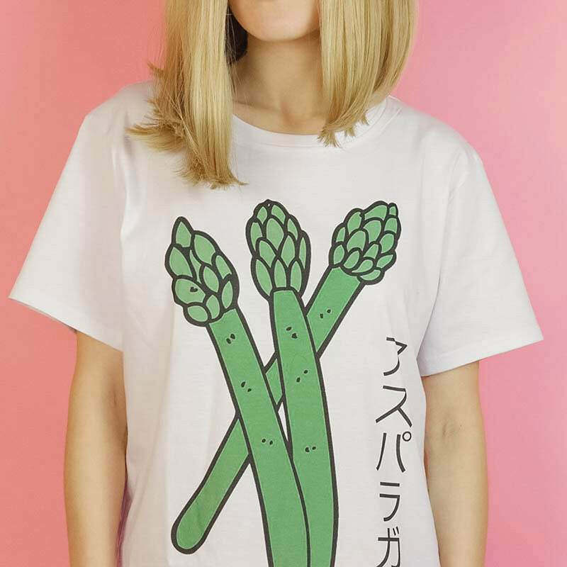 Y2K Aesthetic Asparagus T-Shirt - Cute Graphic Tee for Trendy Outfits