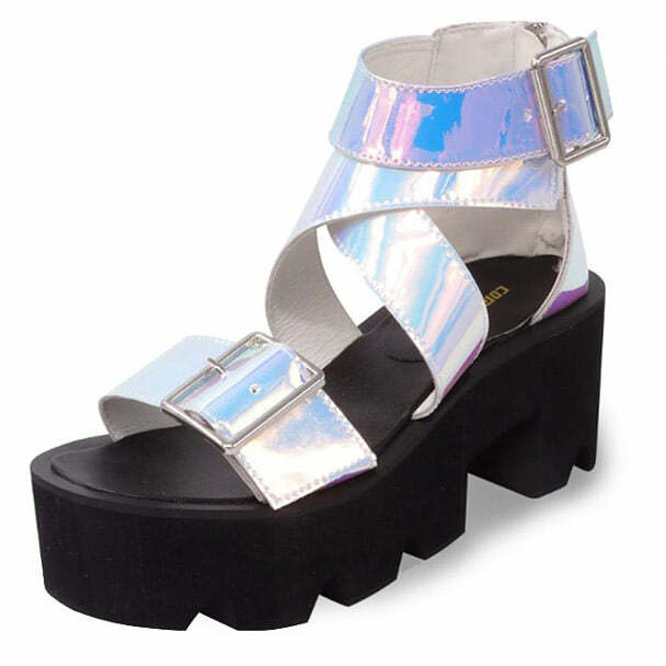 Y2K Aesthetic Astronomy Domine Sandals for Trendy Summer Vibes