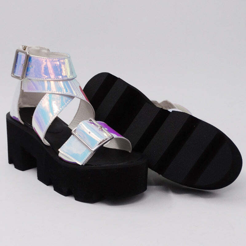 Y2K Aesthetic Astronomy Domine Sandals for Trendy Summer Vibes