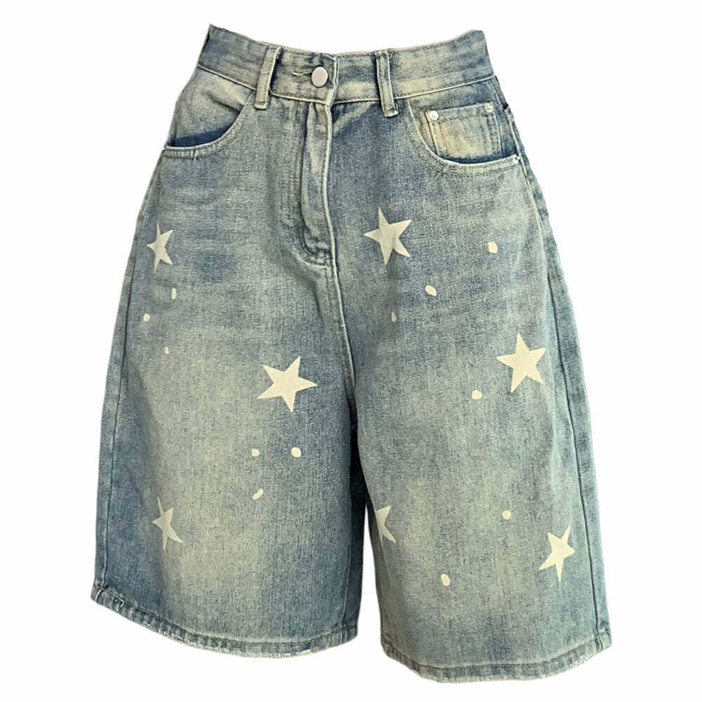 Y2K Aesthetic Downtown Girl Star Shorts for Trendy Outfits