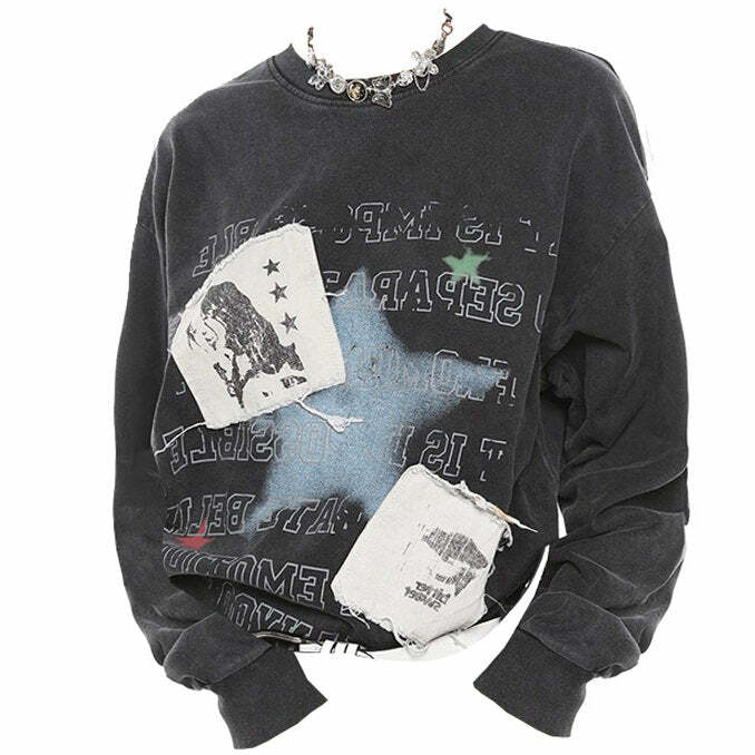 Y2K Aesthetic Downtown Girl Sweatshirt - Comfy & Trendy Style