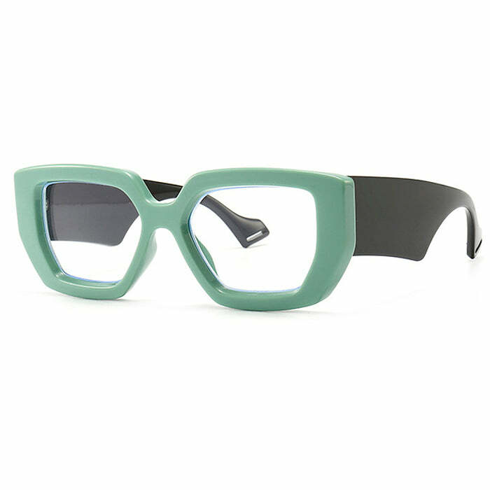 Y2K Aesthetic Drama Glasses for Coquette and Grunge Style Outfits