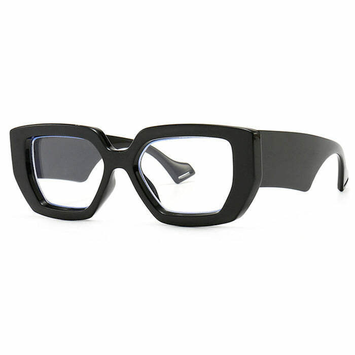 Y2K Aesthetic Drama Glasses for Coquette and Grunge Style Outfits