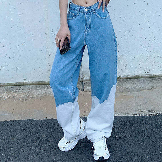 Y2K Aesthetic Fade Away Jeans for Grunge and Coquette Style Lovers