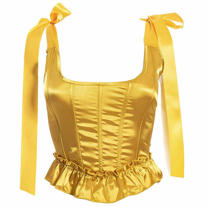 Y2K Aesthetic Fairycore Corset Top for Cute and Comfy Outfits