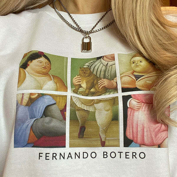 Y2K Aesthetic Fernando Botero T-Shirt - Cute & Comfy Graphic Tee