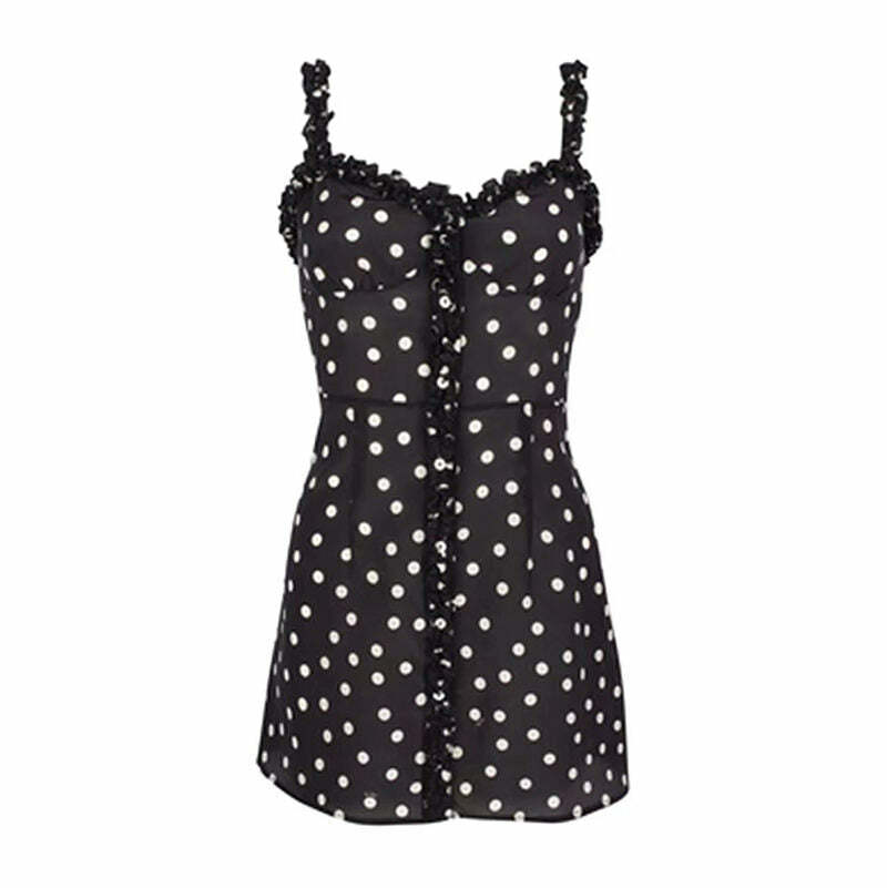 Y2K Aesthetic Frankie Mini Dress - Cute Coquette Style for Every Occasion