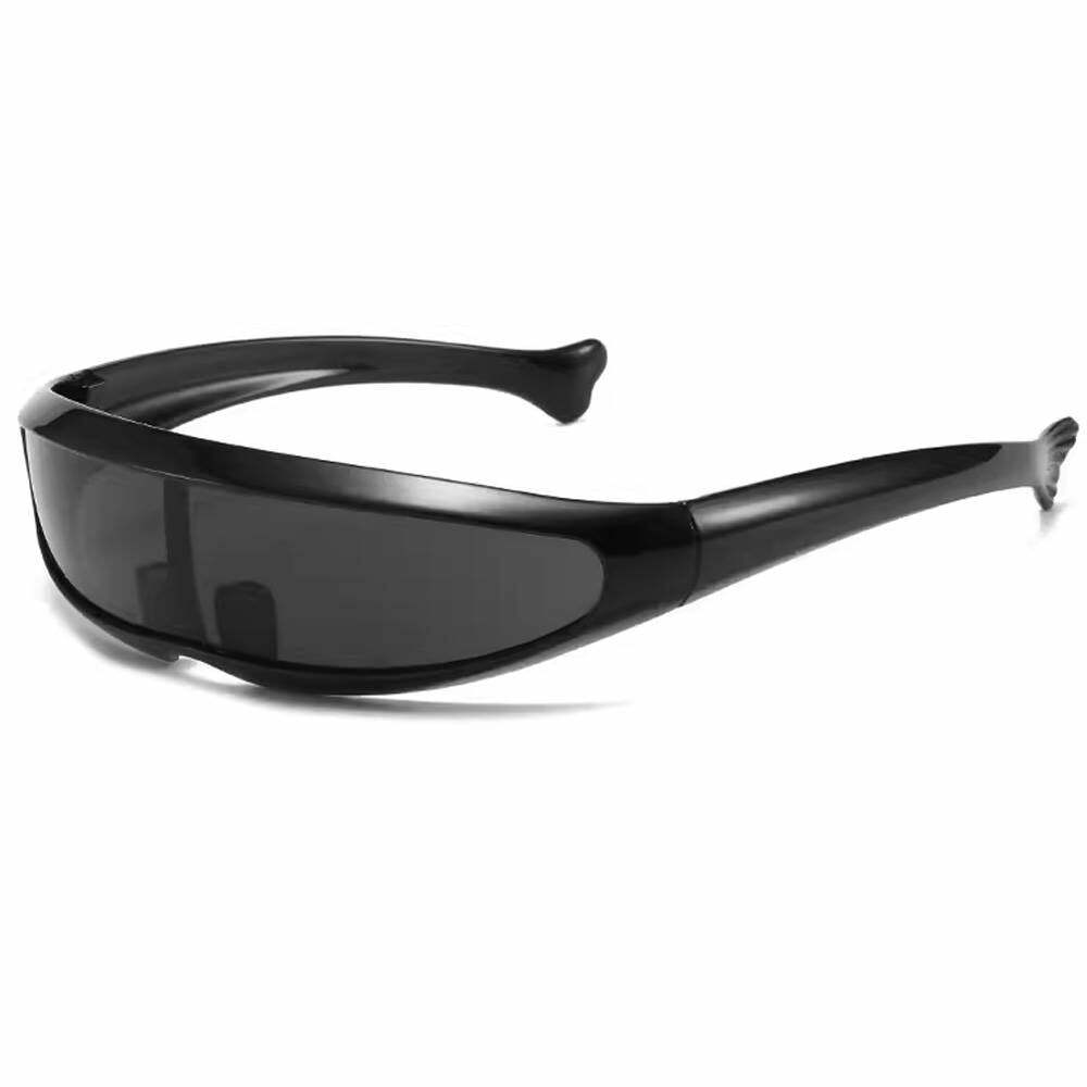 Y2K Aesthetic Futurecore Shield Mirrored Sunglasses for Trendy Looks