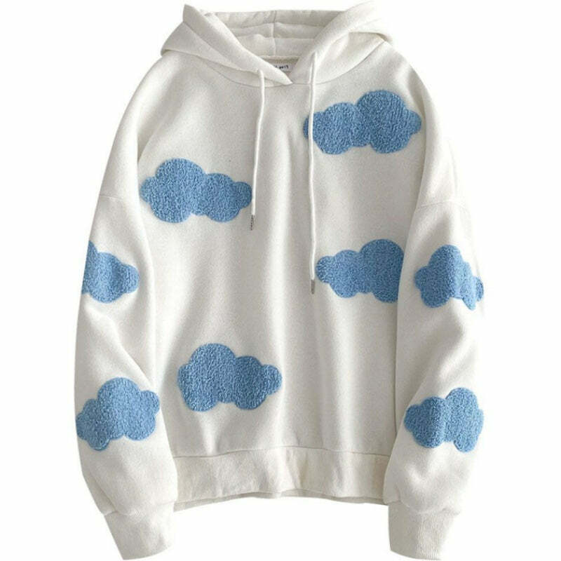 Y2K Aesthetic Gone Dreaming Cloud Hoodie - Comfy Cute Top for Fall