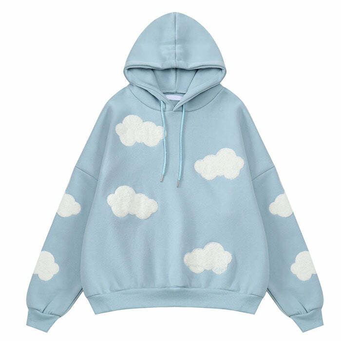 Y2K Aesthetic Gone Dreaming Cloud Hoodie - Comfy Cute Top for Fall