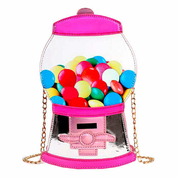 Y2K Aesthetic Gumball Machine Mini Handbag for Cute Outfits